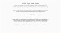 Desktop Screenshot of paydayloan.com