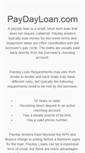 Mobile Screenshot of paydayloan.com